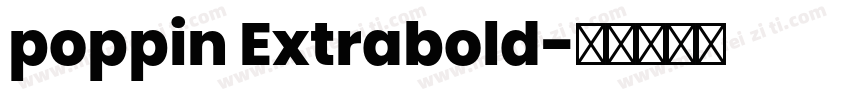 poppin Extrabold字体转换